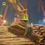 Excavator Log Grab Certified Hydraulic Log Grapple For Mini Digger