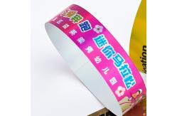 China Security Holographic Wristbands Disposable Featuring Custom Printed Text and Logos supplier