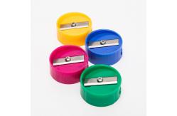 China Mini Round 28mm Handheld Pencil Sharpener Fancy supplier