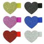 Elastic Designed Self Adhesive Pen Loop , Unusual Stationery Items Bling Heart Shape