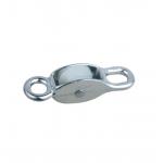 30mm Zinc Alloy Diecast Fixed Style Nylon Sheave Pulley With Double Ended Eye for sale