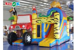 China Custom White Inflatable Bounce Castle Party Wedding Bouncer House And Slide Combo supplier