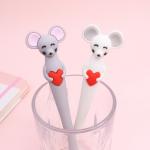 Creative Cartoon Little Mouse Silicone Gel Pen 0.5mm Needle Tube Neutral Pen for sale