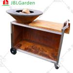 Weather Proof Garden Metal Barbecue Grill Fire Pit BBQ Charcoal Grill Antirust for sale