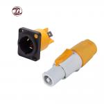 PVC / Rubber 36V RJ45 Waterproof Connector 1.5A Ethernet Bulkhead Connector