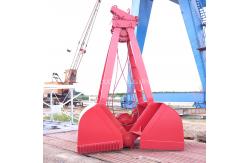 China Lifting Bulk 25t Ouco Crane Grab Bucket 2 Peels Clamshell Mechanical supplier