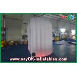 Photo Booth Decorations Giant Oxford Cloth Led Inflatable Photo Booth With 2 Doors White for sale