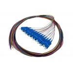 12 color SC simplex Fiber Optic Pigtail with SC connectors , 1.5M Fiber Cable for sale