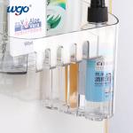 Clear Kitchen Storage Bath Organizer Basket Wall Mount For Shower Bar for sale