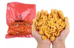 China Natural Latex  Cleanroom Finger Cots , Target Finger Cots Size 20mm * 60mm supplier