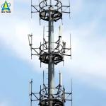 26M Modular Design Monopole Tower For Urban Dense Area 5G Coverage