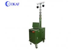 China CCTV Camera PTZ Control Mobile Sentry Surveillance Trailer supplier