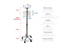 China Vital signs monitor ICU bedside multi-parameter patient monitor trolley supplier