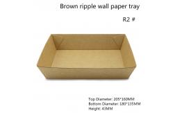 China Flexo Printing Leakage Proof Paper Disposable Serving Tray supplier
