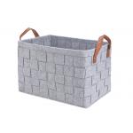 Collapsible Light Grey 3mm Felt Storage Boxes For Toys for sale