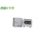 White Plastic Shell Mesh Jack 6p4c RJ11 Connector DIP PCB Mount for sale