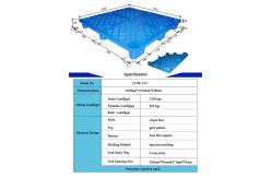 China Stackable Cargo HDPE Plastic Pallets 9 Feet 4 Way Entry 120*110cm supplier