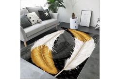China 160*250cm Rectangle Living Room Floor Carpets By 3D Printed Feather Pattern supplier
