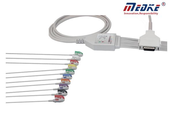 AHA Coding FDA Shielded 10 Leads FX102F Ecg Patient Cable