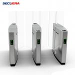 Face Recognition Pedestrian Control Electronic Flap Barrier Gate/ Acrylic Counter Turnstiles