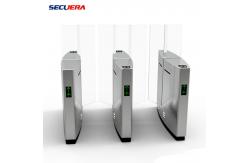 China Face Recognition Pedestrian Control Electronic Flap Barrier Gate/ Acrylic Counter Turnstiles supplier