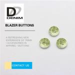 4 Holes Green Shirt Buttons 3D Printed 20L 24L 26L 28L New Design for sale