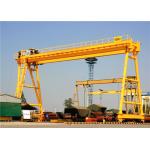 Double Girder Mechanical Gantry Crane Rail Track With Electric Hoist Lifting for sale