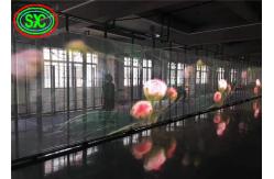 China 75% Transparency P3.91 Glass LED Curtain Wifi Poster SMD3528 supplier