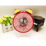 Inkjet Printing Acrylic Table Clock Engraving With Stainless Steel Stents for sale