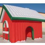 Factory Customized Christmas Holiday Decoration Fabric Inflatable Toy House for sale