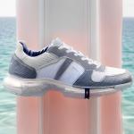 Trendy Style White Casual Lace Up Shoes Nonslip Synthetic Leather Upper for sale