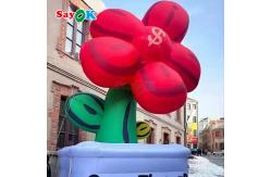 China Customized Giant Lighting Inflatable Rich Flower For Advertising Decoration supplier