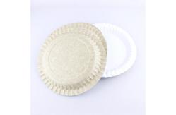 China Grease Resistant Biodegradable Paper Plates 1.2mm Eco Friendly Serving Dishes supplier