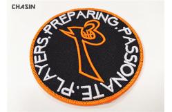 China Eco - Friendly 3D Embroidery Patches 4 Diameter For Hats / Bedding supplier
