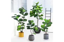 China Bathroom Decorative Artificial Potted Floor Plants Fiddle Leaf Fig supplier