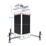 Solar Mobile Surveillance Unit Mobile Solar Light Tower For Job Sites Events for sale