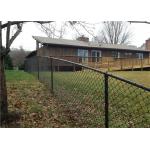 6 Foot 9 Gauge Black Galvanized Chain Link Fence for sale