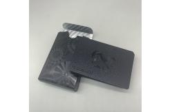 China Black Foil Waterproof Plastic Poker Cards With Silver Foil Tuck Box supplier