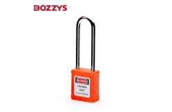 China ABS 76mm Steel Shackle Keyed Safety Padlock A3 Thin Shackle Padlock supplier
