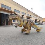 Remote Control Electric Dinosaur Scooter Animatronic Dinosaur Ride for Kids for sale