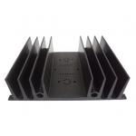 Anodized 6063 / 6061 Aluminum Heatsink Extrusion Profiles With silvery , black Color for sale