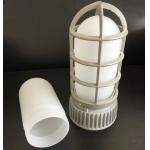 E27 LED Milk white screw cylindrical frosted glass lampshade glass emergency wall light for decorative for sale