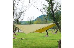 China Diamond Shaped Square Sun Shade Sail Canopy 210T Polyester Plaid Cloth Camping Canopy supplier