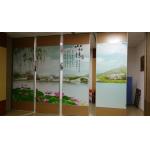 Conference Room Sliding Wall Partition Melamine Surface Ceiling Track Roller for sale