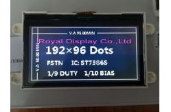China Stn Graphic 192x64 Dots Mono LCD Module FSTN FFC Parallel Interface supplier