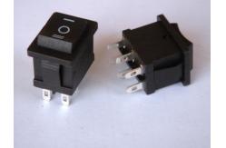 China Waterproof 6 Pin Electric Rocker Switch , Momentary On Off On Rocker Switch supplier