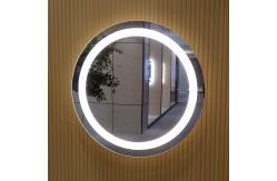 China Replaceable Round Backlit Bathroom Mirror Fog Resistant For Hospitality Industry supplier