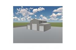 China Q235 Q355 Steel Structure Manufacturing Factory Anti Fire Steel Frame Garage supplier