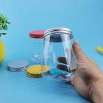Custom 54mm PET Plastic Beverage Jar For Cool Coffee