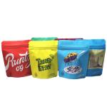 3.5g 7g 14g 1oz 1lb Premium Flower Pouch Custom Printed Foil Laminated Mylar Packaging Smell Proof  Bag for sale